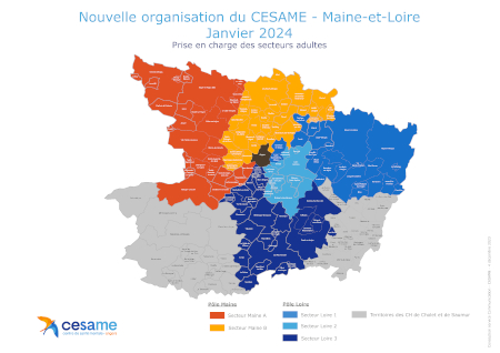 Nouvelle organisation du CESAME - Maine-et-Loire Janvier 2024