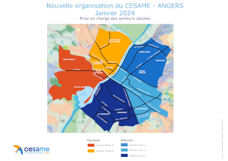 Nouvelle organisation du CESAME - ANGERS Janvier 2024